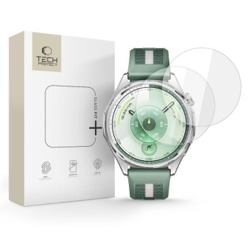 Tech-Protect Glass Fit+ закалено стъкло 2 бр. за Huawei Watch GT 6 (46 mm) CLEAR