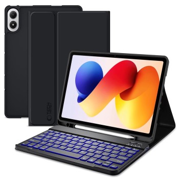 Tech-Protect SC Pen калъф + Bluetooth клавиатура за Xiaomi Redmi Pad 2 Pro 12.1 / Poco Pad M1 (черен)