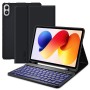 Tech-Protect SC Pen калъф + Bluetooth клавиатура за Xiaomi Redmi Pad 2 Pro 12.1 / Poco Pad M1 (черен)
