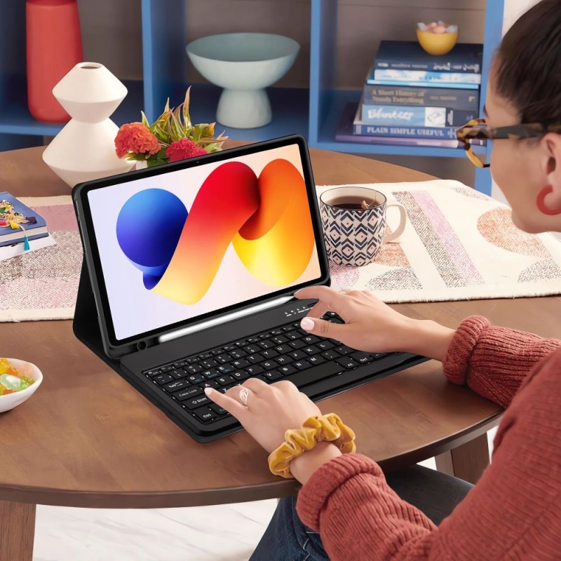 Tech-Protect SC Pen калъф + Bluetooth клавиатура за Xiaomi Redmi Pad 2 Pro 12.1 / Poco Pad M1 (черен) - Tech-Protect SC Pen калъф + Bluetooth клавиатура за Xiaomi Redmi Pad 2 Pro 12.1 / Poco Pad M1 (черен) - 5906302335473