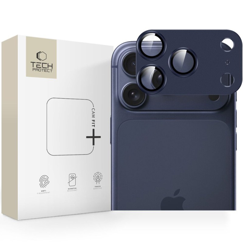 Tech-Protect Camfull Fit+ протектор за камера за iPhone 17 Pro Max, Deep Blue (SKU: 5906302335541) - 5906302335541