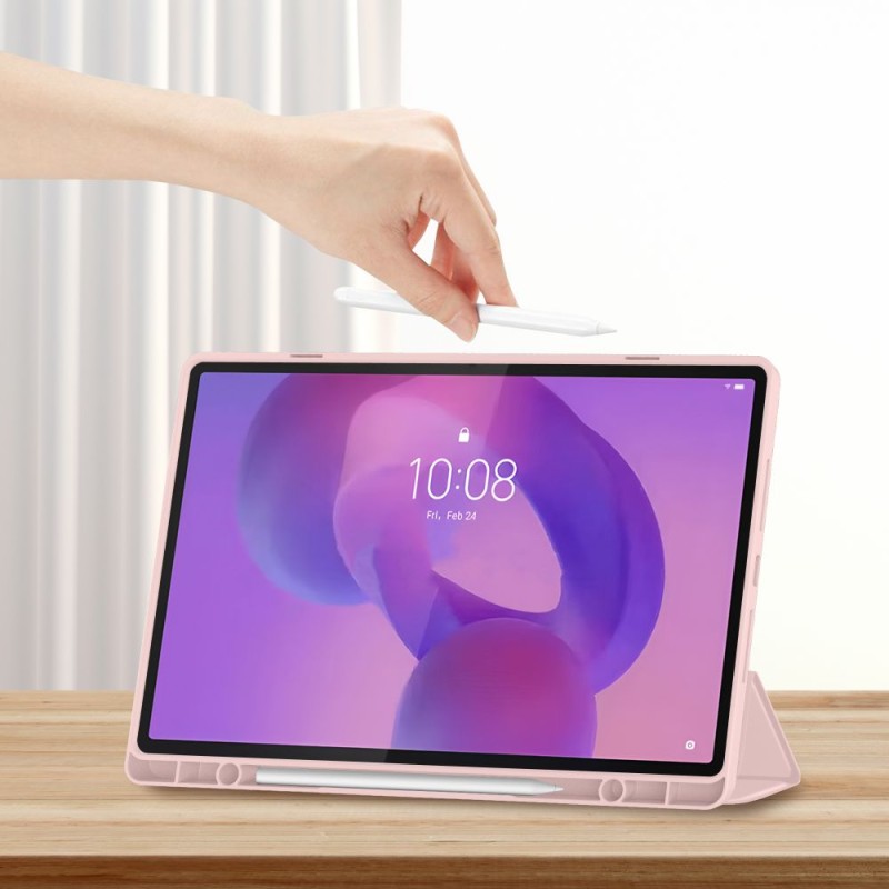 Tech-Protect SmartCase Pen калъф за Lenovo Idea Tab Plus 12.1 TB-361 Pink - Tech-Protect SmartCase Pen калъф за Lenovo Idea Tab Plus 12.1 TB-361 Pink - 5906302335602