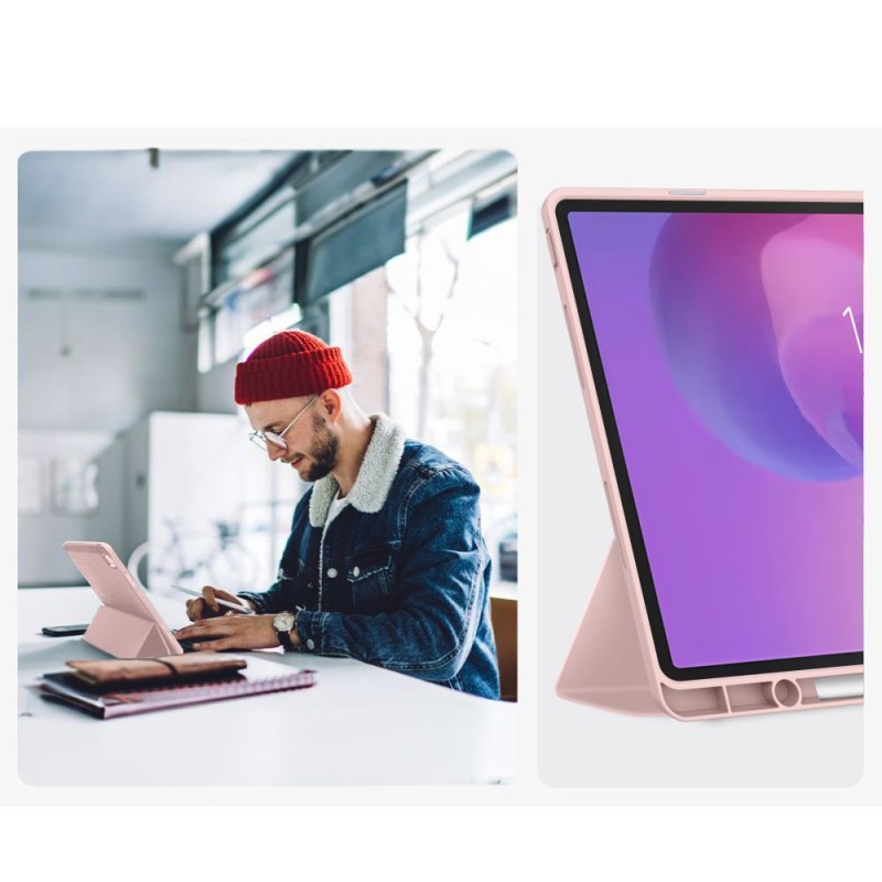 Tech-Protect SmartCase Pen калъф за Lenovo Idea Tab Plus 12.1 TB-361 Pink - Tech-Protect SmartCase Pen калъф за Lenovo Idea Tab Plus 12.1 TB-361 Pink - 5906302335602
