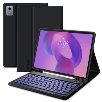 Tech-Protect SC Pen кейс + Bluetooth клавиатура за Lenovo IdeaTab Plus 12.1 TB-361 (черен)