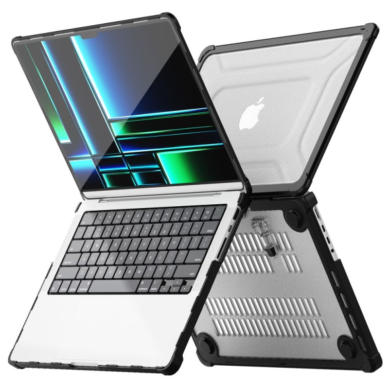 TECH-PROTECT SmartShell Pro за MacBook Pro 14 (M1–M5 Pro / M5 Pro Max) 2021–2026 Black/Clear - 5906302335626