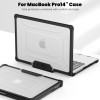 TECH-PROTECT SmartShell Pro за MacBook Pro 14 (M1–M5 Pro / M5 Pro Max) 2021–2026 Black/Clear - 5906302335626