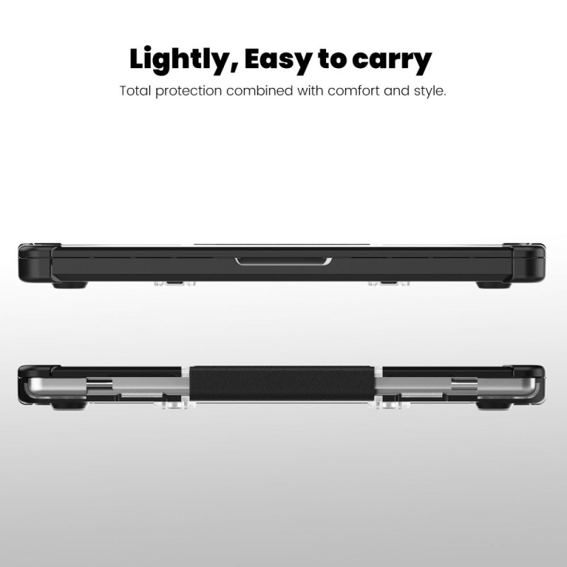 TECH-PROTECT SmartShell Pro за MacBook Pro 14 (M1–M5 Pro / M5 Pro Max) 2021–2026 Black/Clear - 5906302335626