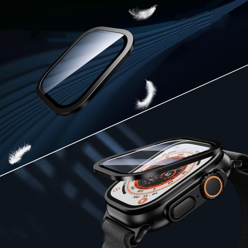 Tech-Protect Glass Ring 2 броя закалено стъкло за Apple Watch Ultra 1 / 2 / 3 (49 мм) черно - 5906302335640