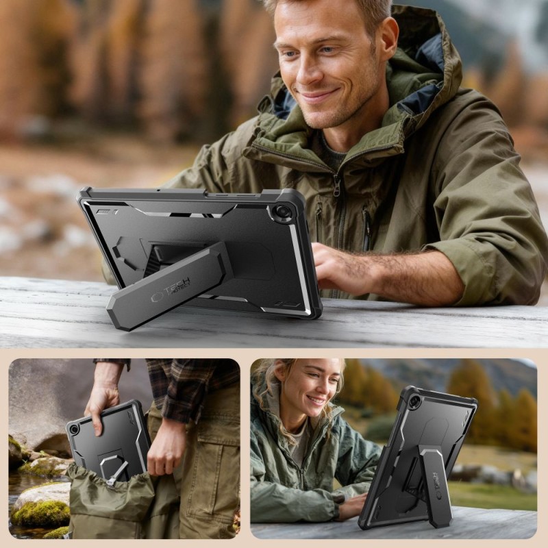 Tech-Protect Kevlar Pro 2-SET за Samsung Galaxy Tab A9+ / A11+ Plus 11.0 (X210 / X215 / X216 / X230 / X235 / X236) BLACK - Tech-Protect Kevlar Pro 2-SET за Samsung Galaxy Tab A9+ / A11+ Plus 11.0 (X210 / X215 / X216 / X230 / X235 / X236) BLACK - 5906302335688