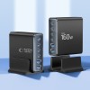 TECH-PROTECT DC160W-GAN настолно зарядно 6-порта, GaN, 160W, PD/QC3.0 (черно) - 5906302335695