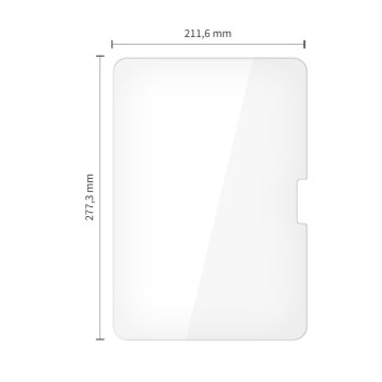 Tech-Protect Glass Fit+ Tempered iPad Air 13” 2-Pack (1/2/2024-2026, Pro 13” 7/8/2024-2025) CLEAR
