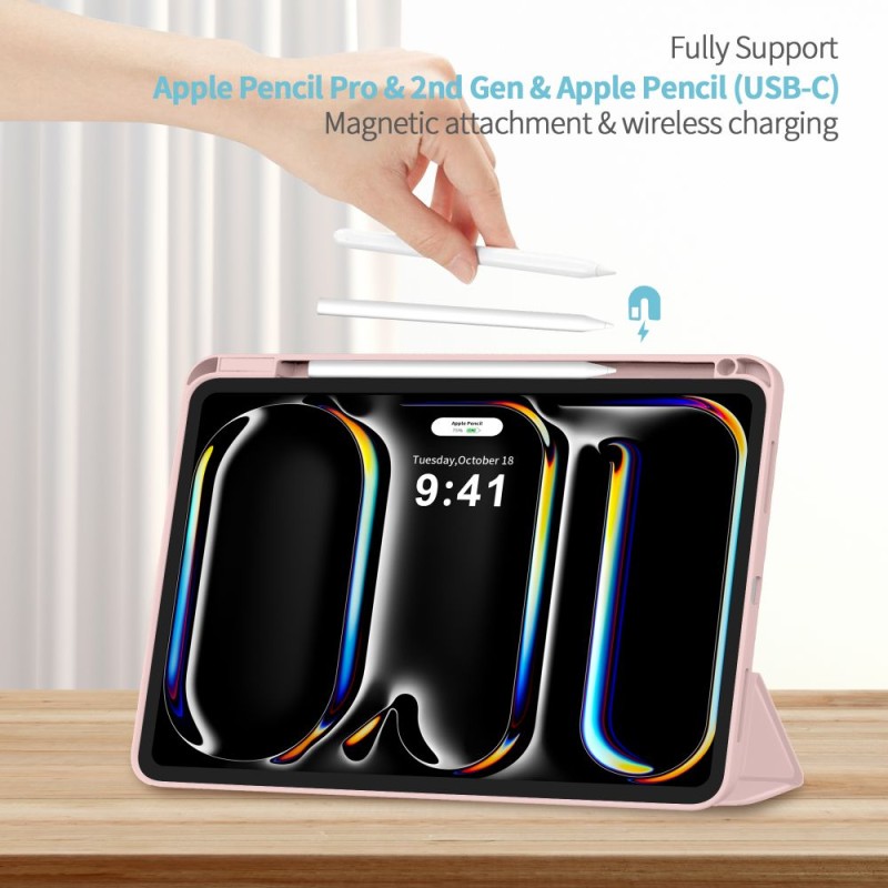 Tech-Protect SC Pen калъф SmartCase за iPad Pro 11” (5/6), 2024-2025, розов - Tech-Protect SC Pen калъф SmartCase за iPad Pro 11” (5/6), 2024-2025, розов - 5906302335855