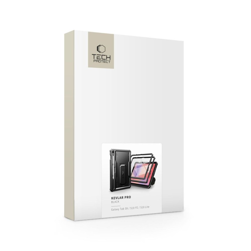 Tech-Protect Kevlar Pro 2-Set калъф (2 броя) за Galaxy Tab S9 11.0 / S10 FE / S10 Lite 10.9 - черен - Tech-Protect Kevlar Pro 2-Set калъф (2 броя) за Galaxy Tab S9 11.0 / S10 FE / S10 Lite 10.9 - черен - 5906302335879