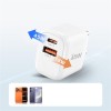 TECH-PROTECT NCA45W-GAN 2-портов мрежово зарядно GaN 45W (PD 3.0 / QC 3.0) Бяло - 5906302335985