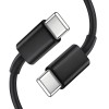 Tech-Protect NCA45W-GAN 2-портов мрежов зарядно устройство PD 45W / QC3.0 + Type-C кабел (черен) - Tech-Protect NCA45W-GAN 2-портов мрежов зарядно устройство PD 45W / QC3.0 + Type-C кабел (черен) - 5906302336005