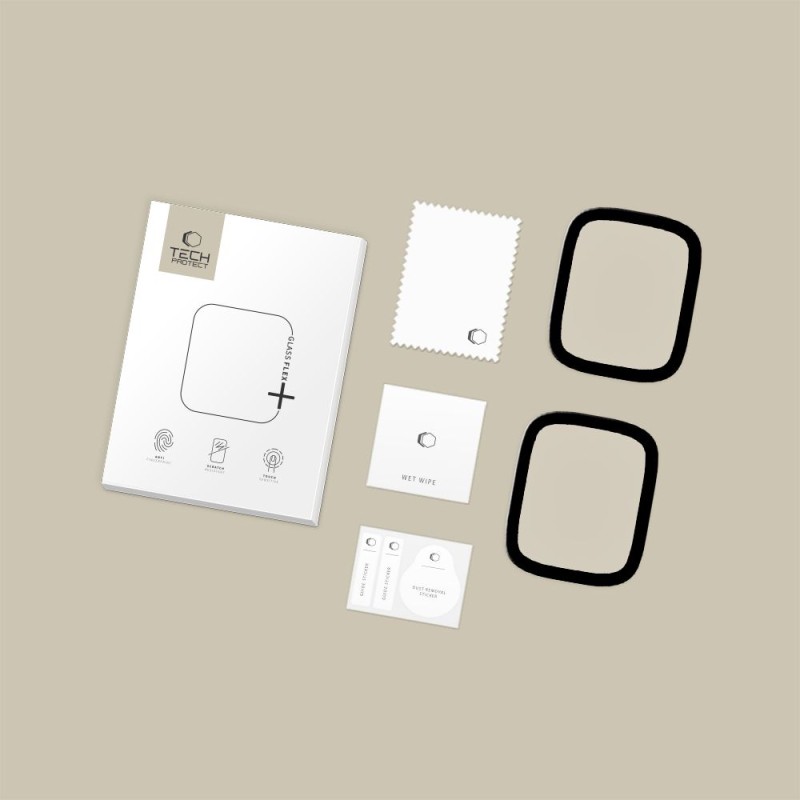 Tech-Protect Glass Flex+ хибридно стъкло за Apple Watch 4/5/6/SE (1/2/3) 40 мм – 2 броя, черно (SKU 5906302336104) - Tech-Protect Glass Flex+ хибридно стъкло за Apple Watch 4/5/6/SE (1/2/3) 40 мм – 2 броя, черно (SKU 5906302336104) - 5906302336104