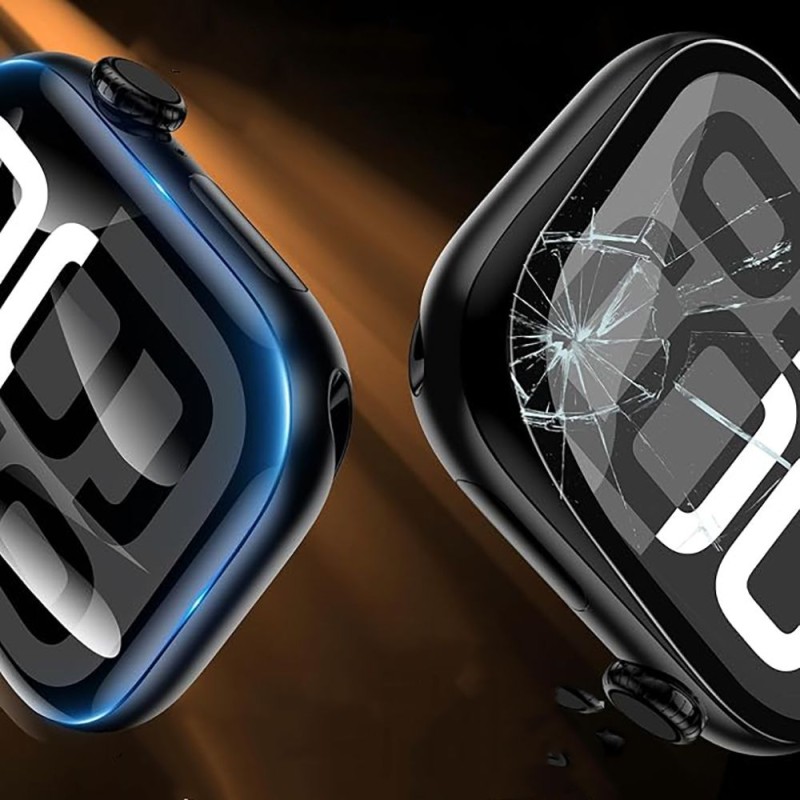 Tech-Protect Easy Set Flex+ хибридно стъкло за Apple Watch 4/5/6/SE 1/2/3 (44 mm) – 3 бр. комплект, черно - Tech-Protect Easy Set Flex+ хибридно стъкло за Apple Watch 4/5/6/SE 1/2/3 (44 mm) – 3 бр. комплект, черно - 5906302336111