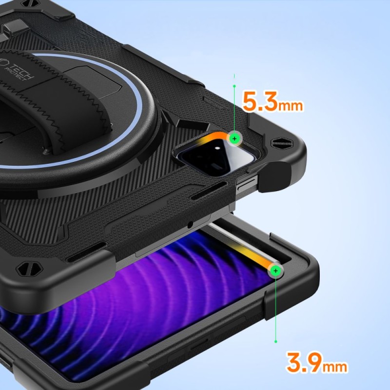 Tech-Protect Solid кейс за Xiaomi Pad 7 / 7 Pro / 8 / 8 Pro 11.2 (черен) - 5906302339471