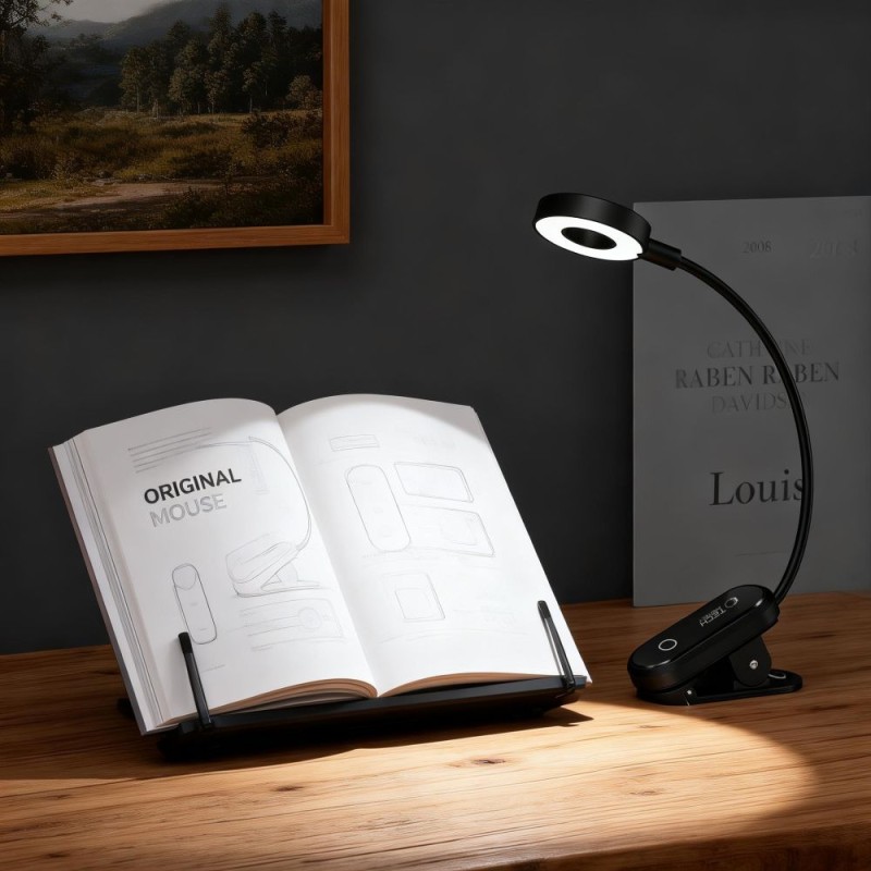 TECH-PROTECT LL100 Клипс лампа за четене BLACK - TECH-PROTECT LL100 Клипс лампа за четене BLACK - 5906302339488