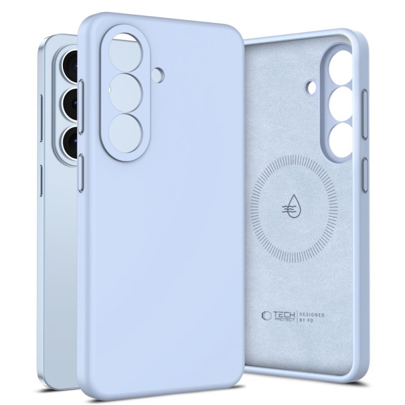TECH-PROTECT Silicone MagSafe за Samsung Galaxy S26, Sky Blue - 5906302339631