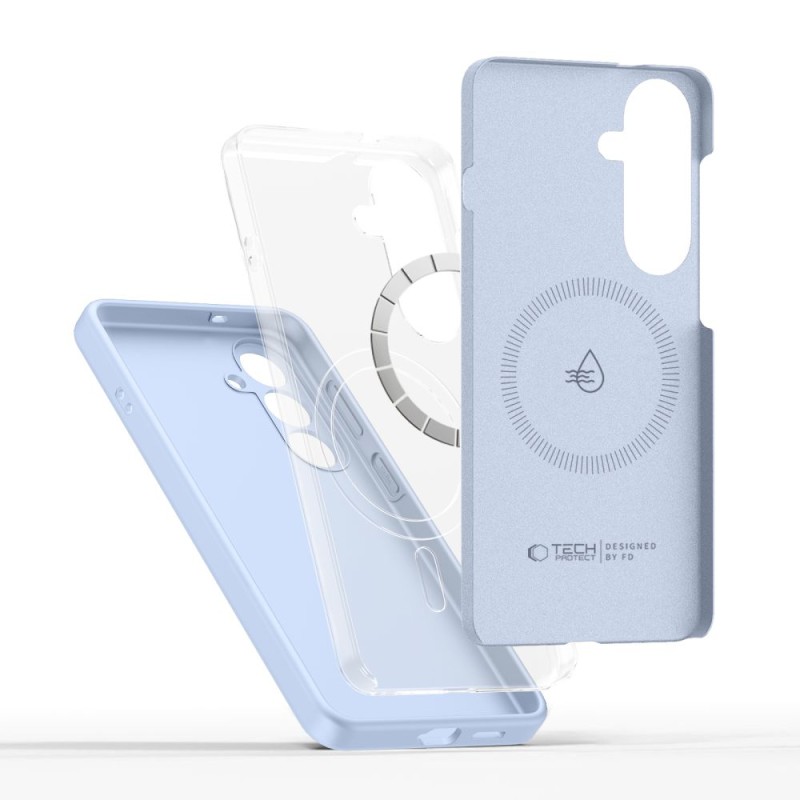 TECH-PROTECT Silicone MagSafe за Samsung Galaxy S26, Sky Blue - 5906302339631