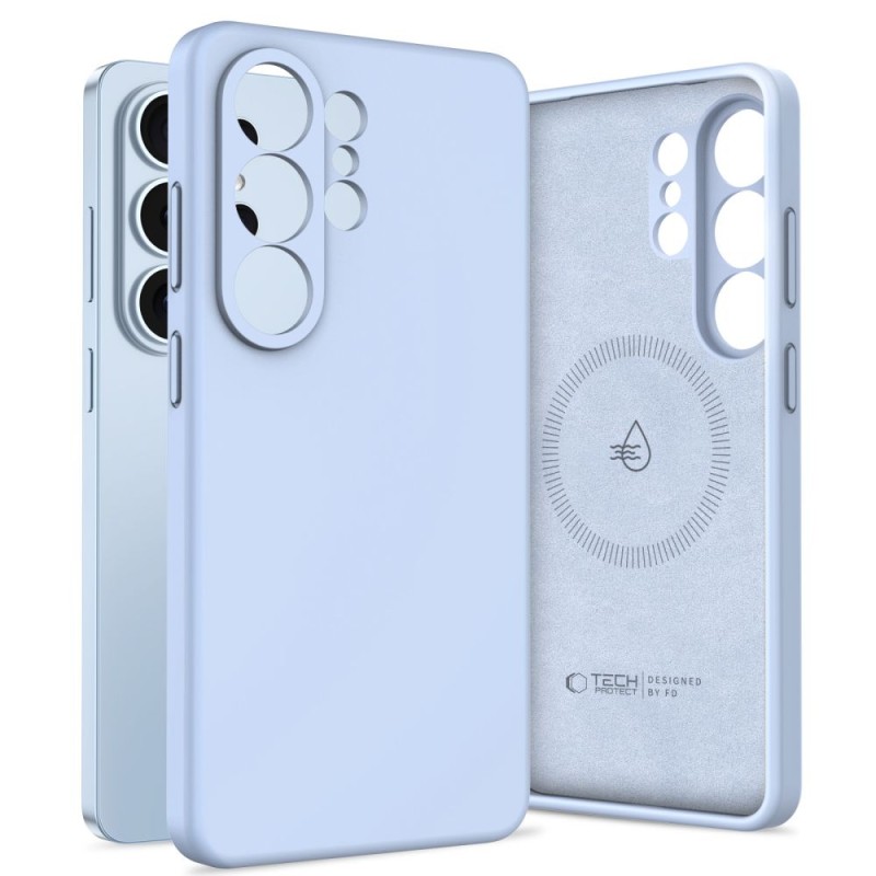 TECH-PROTECT Silicone MagSafe за Samsung Galaxy S26 Ultra Sky Blue (силиконов калъф) - 5906302339648
