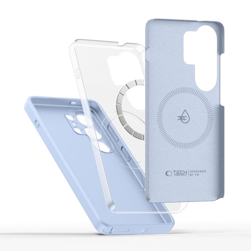 TECH-PROTECT Silicone MagSafe за Samsung Galaxy S26 Ultra Sky Blue (силиконов калъф) - 5906302339648