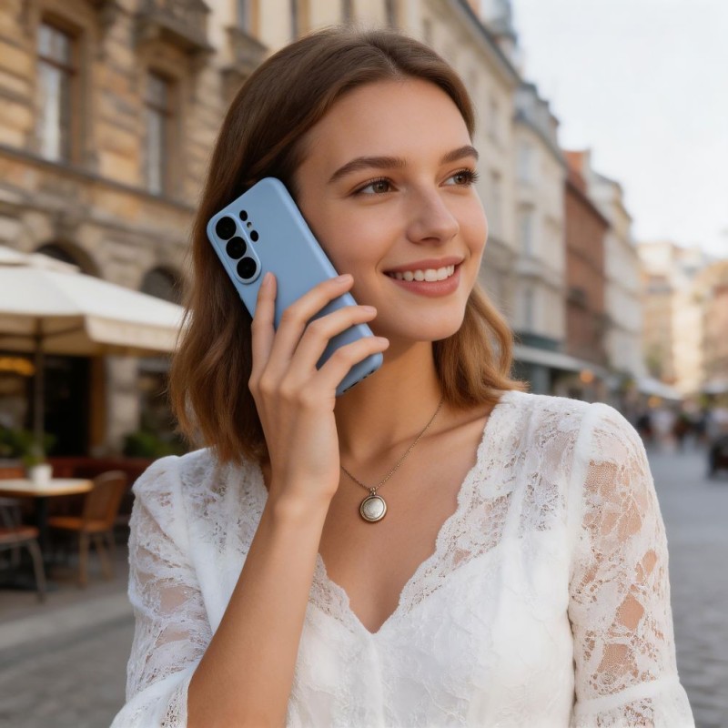 TECH-PROTECT Silicone MagSafe за Samsung Galaxy S26 Ultra Sky Blue (силиконов калъф) - 5906302339648