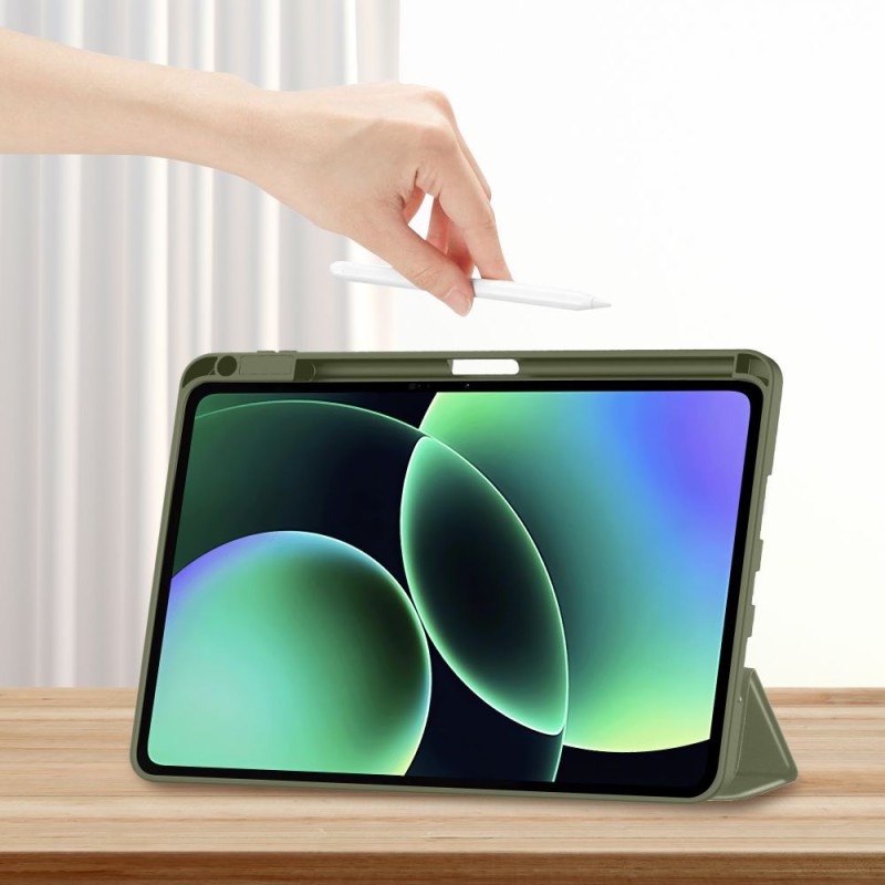 TECH-PROTECT SmartCase Pen калъф с поставка и отделение за стилус за Xiaomi Pad 7 / 7 Pro / 8 / 8 Pro 11.2 „Pine Green“ - 5906302339693