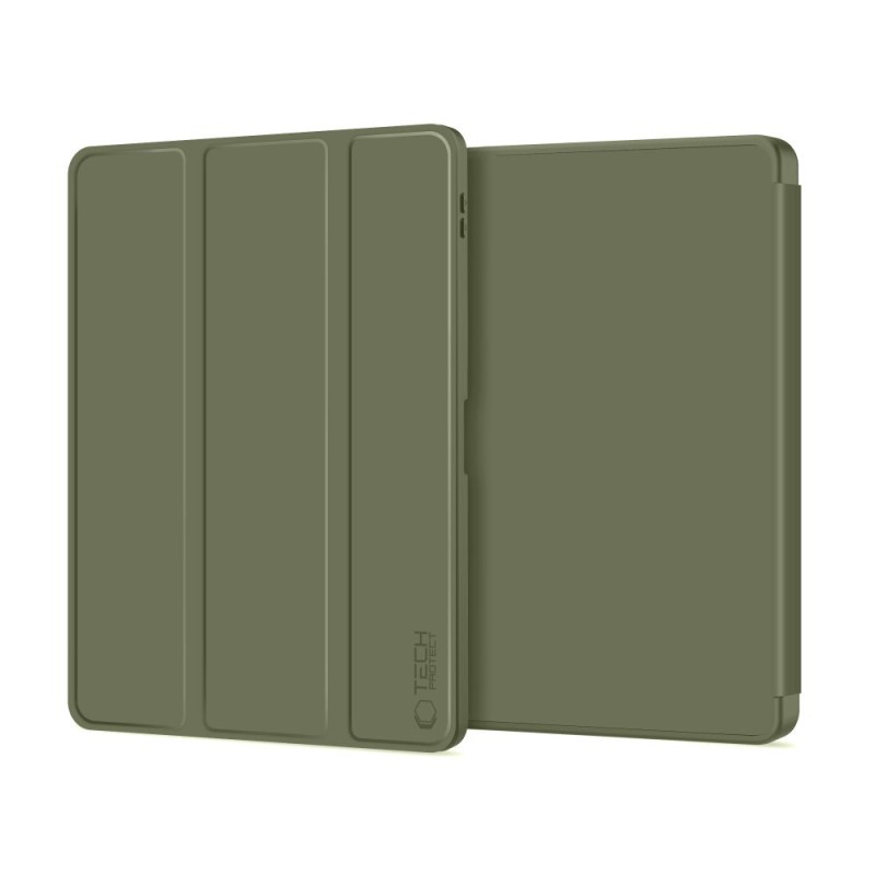 TECH-PROTECT SmartCase Pen калъф с поставка и отделение за стилус за Xiaomi Pad 7 / 7 Pro / 8 / 8 Pro 11.2 „Pine Green“ - 5906302339693