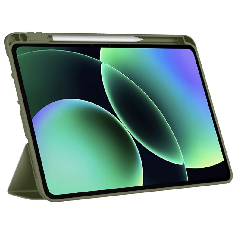 TECH-PROTECT SmartCase Pen калъф с поставка и отделение за стилус за Xiaomi Pad 7 / 7 Pro / 8 / 8 Pro 11.2 „Pine Green“ - 5906302339693