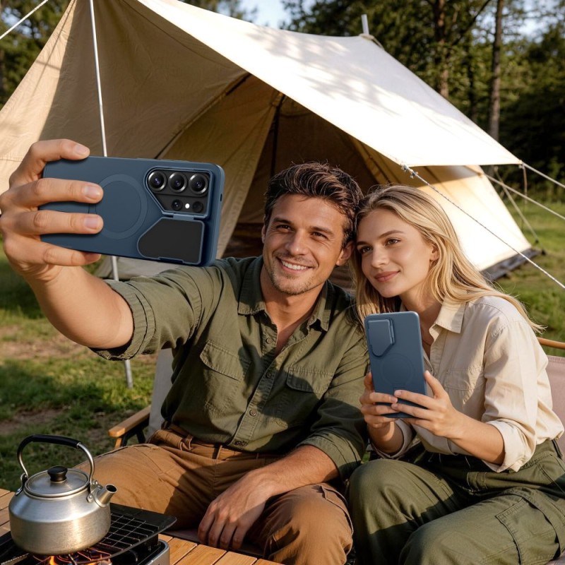 TECH-PROTECT KEVLAR AURA MAGSAFE Защитен калъф за Samsung Galaxy S26 Ultra Navy Blue - 5906302339709