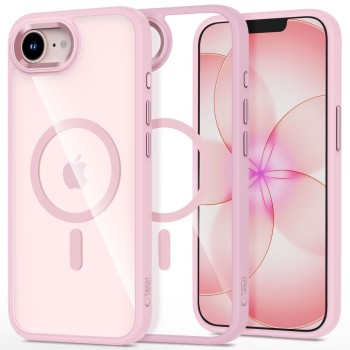 TECH-PROTECT Magmat MagSafe калъф за iPhone 16E / 17E Soft Pink/Clear