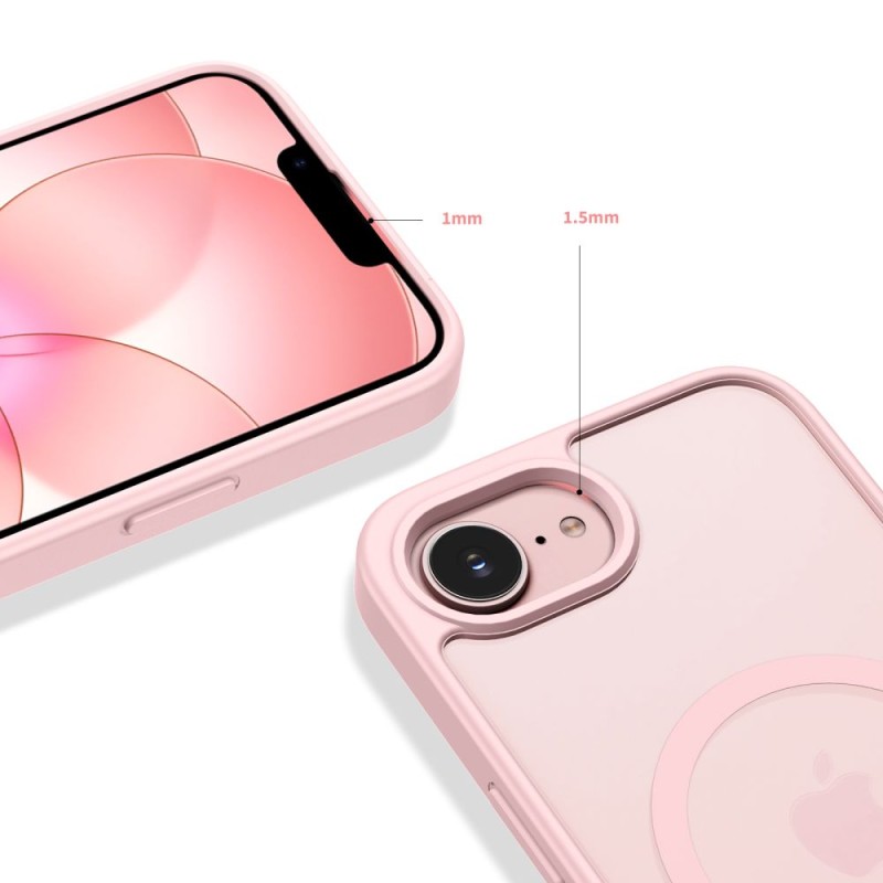 TECH-PROTECT BASICMAG MagSafe за iPhone 16E / 17E, матов soft pink - TECH-PROTECT BASICMAG MagSafe за iPhone 16E / 17E, матов soft pink - 5906302339778