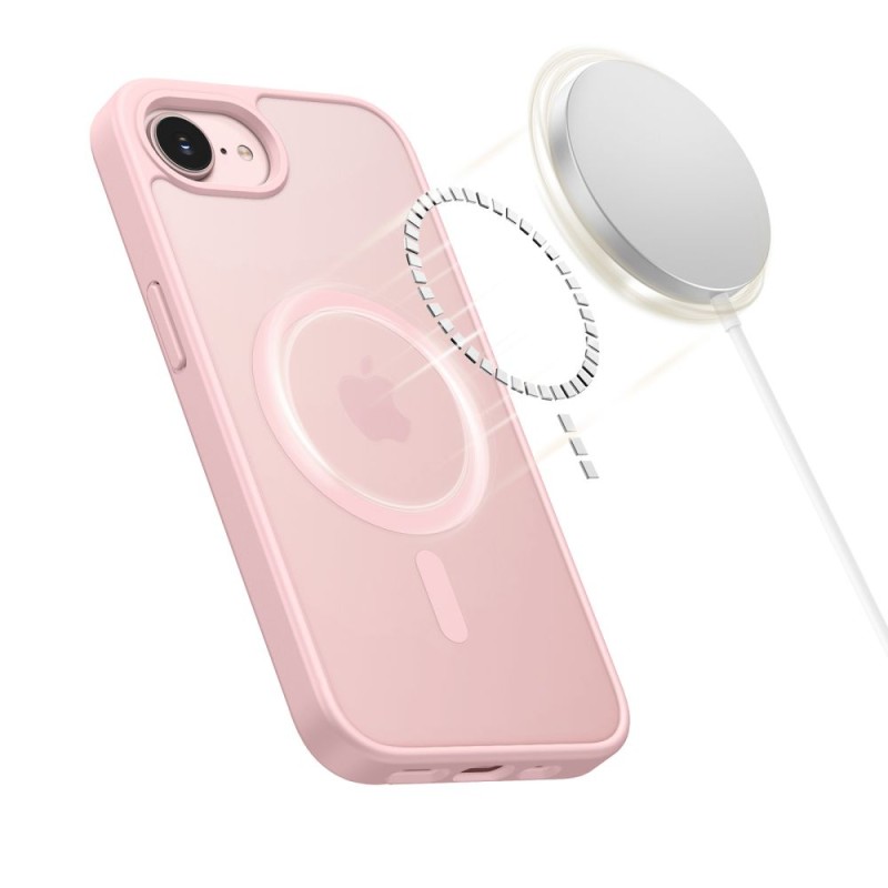 TECH-PROTECT BASICMAG MagSafe за iPhone 16E / 17E, матов soft pink - TECH-PROTECT BASICMAG MagSafe за iPhone 16E / 17E, матов soft pink - 5906302339778