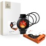 Хибридно стъкло Tech-Protect Easy Set Flex+ 3-PACK за Xiaomi Watch 5 (черно)