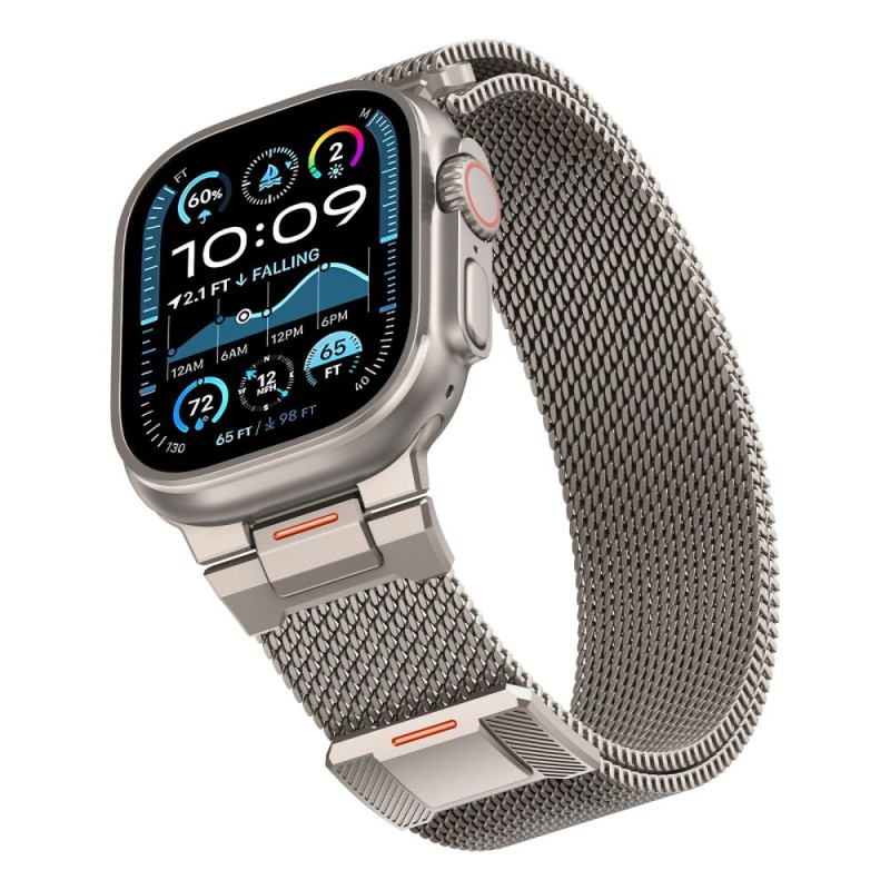TECH-PROTECT MILANO VANGUARD за Apple Watch 8/9/10/11/SE/Ultra (44/45/46/49 мм) ТИТАН - TECH-PROTECT MILANO VANGUARD за Apple Watch 8/9/10/11/SE/Ultra (44/45/46/49 мм) ТИТАН - 5906302339853
