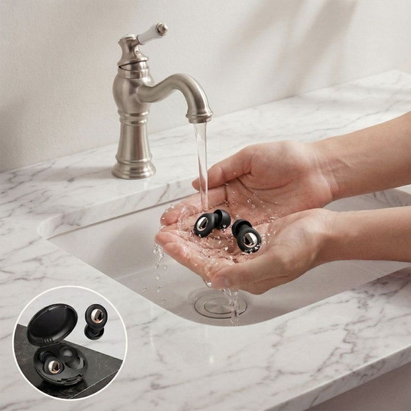 TECH-PROTECT QUIETFIT Запушалки за уши BLACK (до 40 dB) - TECH-PROTECT QUIETFIT Запушалки за уши BLACK (до 40 dB) - 5906302339921