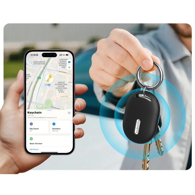 TECH-PROTECT ICON СИЛИКОНОВ КАЛЪФ ЗА XIAOMI TAG BLACK - 5906302339938
