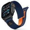TECH-PROTECT NYLON ELITE Каишка за Apple Watch 8/9/10/11/SE/Ultra (44/45/46/49 мм) Navy/Orange - TECH-PROTECT NYLON ELITE Каишка за Apple Watch 8/9/10/11/SE/Ultra (44/45/46/49 мм) Navy/Orange - 5906302339952