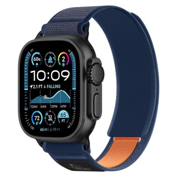 TECH-PROTECT NYLON ELITE Каишка за Apple Watch 8/9/10/11/SE/Ultra (44/45/46/49 мм) Navy/Orange TECH-PROTECT NYLON ELITE Каишка за Apple Watch 8/9/10/11/SE/Ultra (44/45/46/49 мм) Navy/Orange