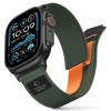 Tech-Protect Nylon Elite каишка за Apple Watch 8/9/10/11/SE/Ultra (44/45/46/49 мм) Green/Orange - 5906302339969