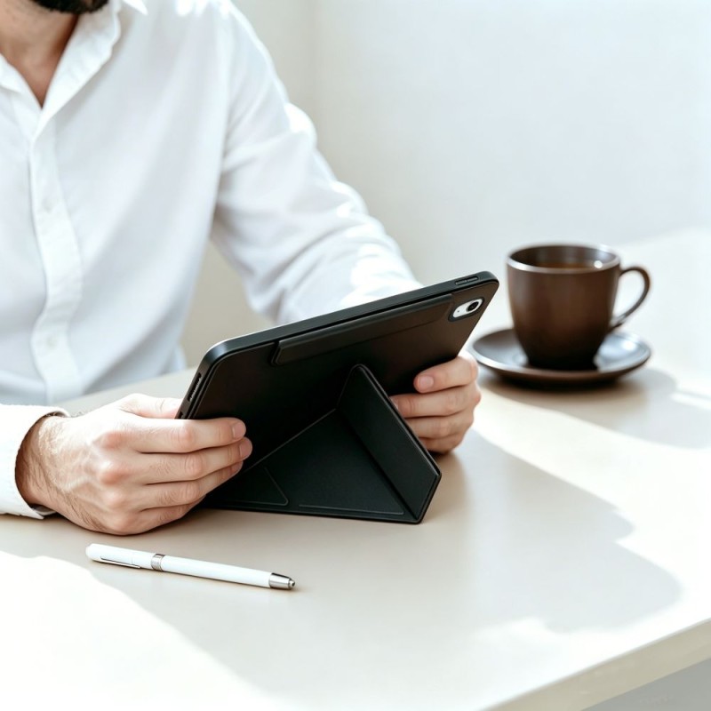 Tech-Protect SC Pen Origami калъф с поставка за iPad 10.9” (10/2022) / iPad 11” (11/2025) BLACK - Tech-Protect SC Pen Origami калъф с поставка за iPad 10.9” (10/2022) / iPad 11” (11/2025) BLACK - 5906302340019