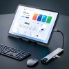 TECH-PROTECT HB09 8в1 хъб за Type-C: USB-A 3.0, USB-C 3.0, HDMI 4K 60Hz, SD/TF, PD 100W, RJ45 Gigabit, Space Grey - TECH-PROTECT HB09 8в1 хъб за Type-C: USB-A 3.0, USB-C 3.0, HDMI 4K 60Hz, SD/TF, PD 100W, RJ45 Gigabit, Space Grey - 5906302340033