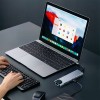 TECH-PROTECT HB09 8в1 хъб за Type-C: USB-A 3.0, USB-C 3.0, HDMI 4K 60Hz, SD/TF, PD 100W, RJ45 Gigabit, Space Grey - TECH-PROTECT HB09 8в1 хъб за Type-C: USB-A 3.0, USB-C 3.0, HDMI 4K 60Hz, SD/TF, PD 100W, RJ45 Gigabit, Space Grey - 5906302340033