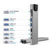 TECH-PROTECT HB09 8в1 хъб за Type-C: USB-A 3.0, USB-C 3.0, HDMI 4K 60Hz, SD/TF, PD 100W, RJ45 Gigabit, Space Grey - TECH-PROTECT HB09 8в1 хъб за Type-C: USB-A 3.0, USB-C 3.0, HDMI 4K 60Hz, SD/TF, PD 100W, RJ45 Gigabit, Space Grey - 5906302340033