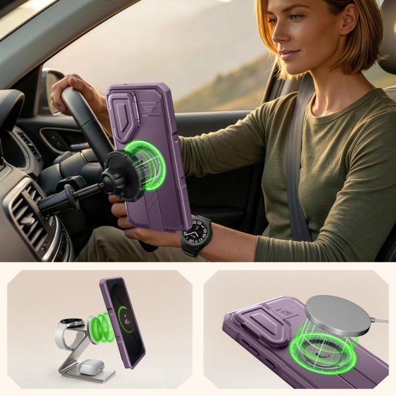 TECH-PROTECT KEVLAR MagSafe 2-SET за Samsung Galaxy S26 Ultra (Violet) - TECH-PROTECT KEVLAR MagSafe 2-SET за Samsung Galaxy S26 Ultra (Violet) - 5906302340057