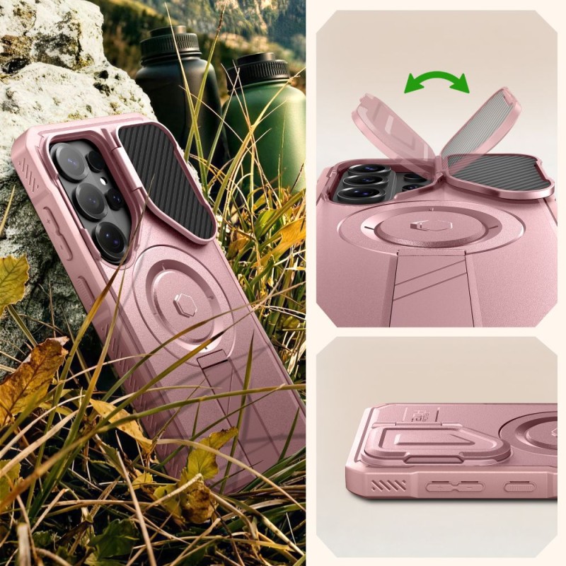 TECH-PROTECT KEVLAR MagSafe 2-SET за Samsung Galaxy S26 Ultra, Pink - TECH-PROTECT KEVLAR MagSafe 2-SET за Samsung Galaxy S26 Ultra, Pink - 5906302340071