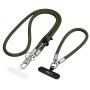 TECH-PROTECT C10S Rope Crossbody & Wrist (шнур) Olive Green/Titanium