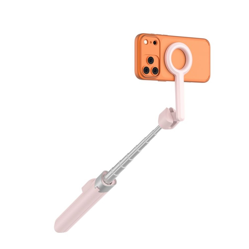 TECH-PROTECT L10S MagSafe Bluetooth статив за селфи с дистанционно, розово/сив - TECH-PROTECT L10S MagSafe Bluetooth статив за селфи с дистанционно, розово/сив - 5906302340132
